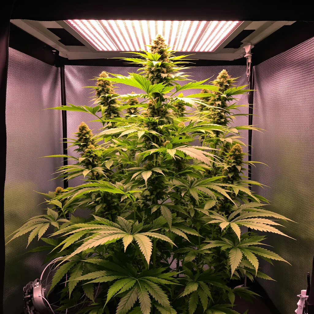 Cramnesia cannabis plant in flowering stage — 90–180 cm feminised