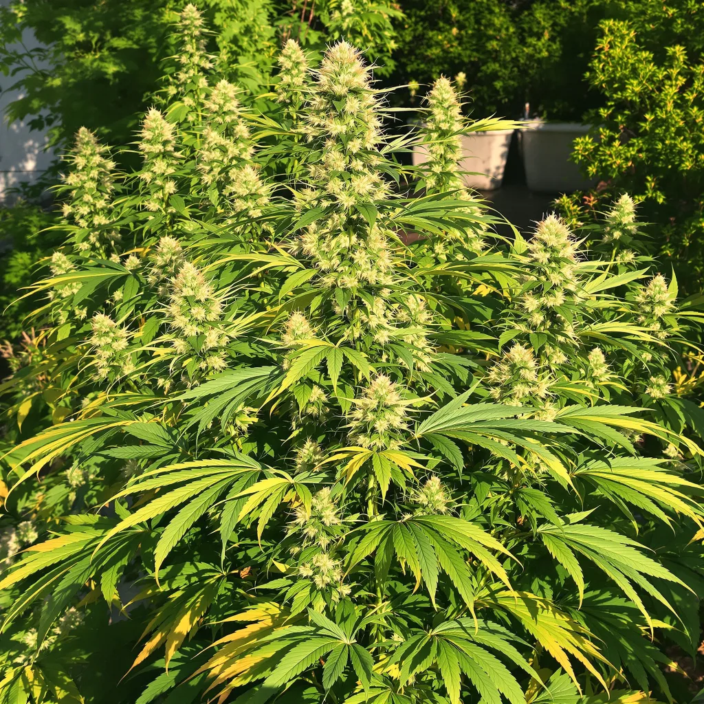 Critical Crack 15% indica / 85% sativa flower with visible trichomes