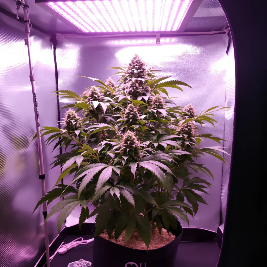 Crown Royale cannabis plant in flowering stage — 152-244 cm feminised