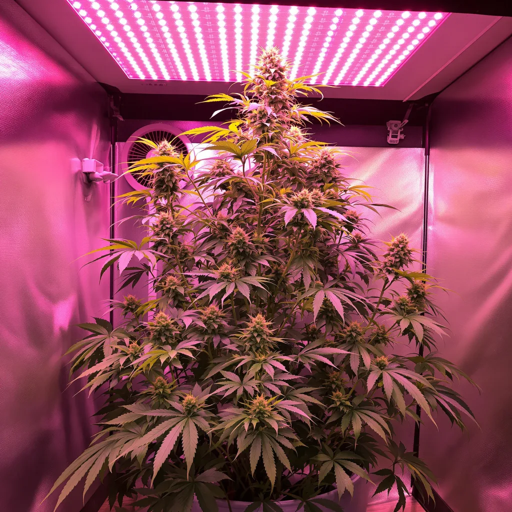 Damnesia cannabis plant in flowering stage — 80-120 cm autoflower