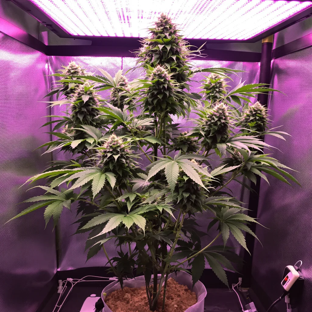 Death Bubba cannabis plant in flowering stage — Short feminised