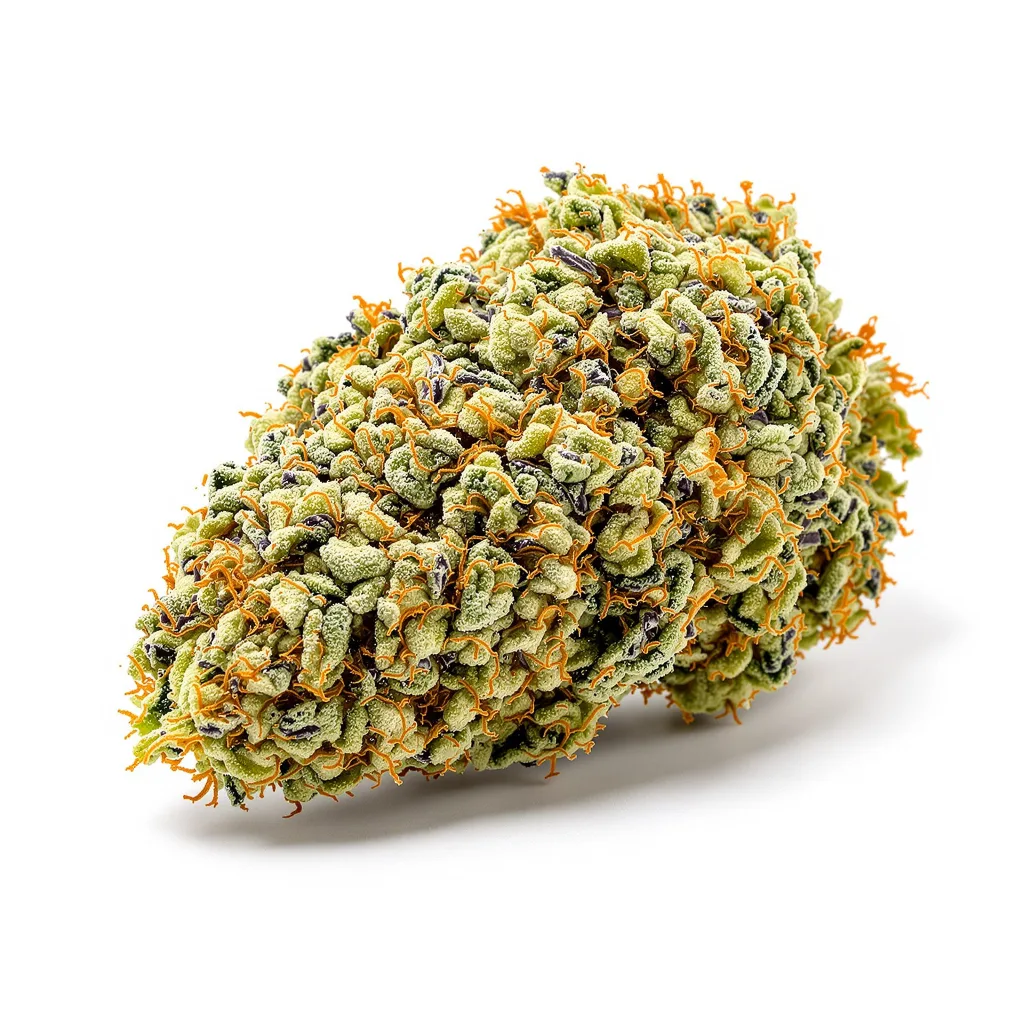 Diablo 40% indica / 50% sativa flower with visible trichomes