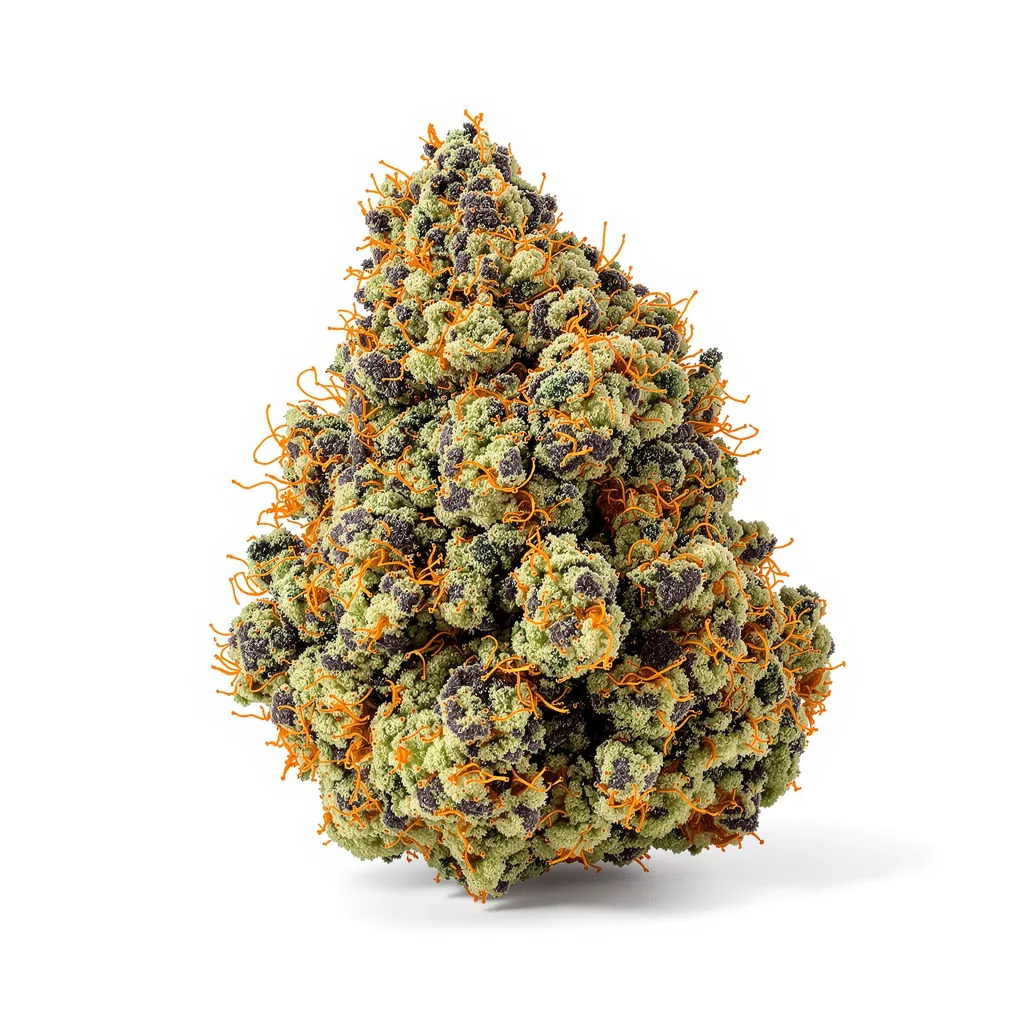 Dorit 83% indica / 17% sativa flower with visible trichomes