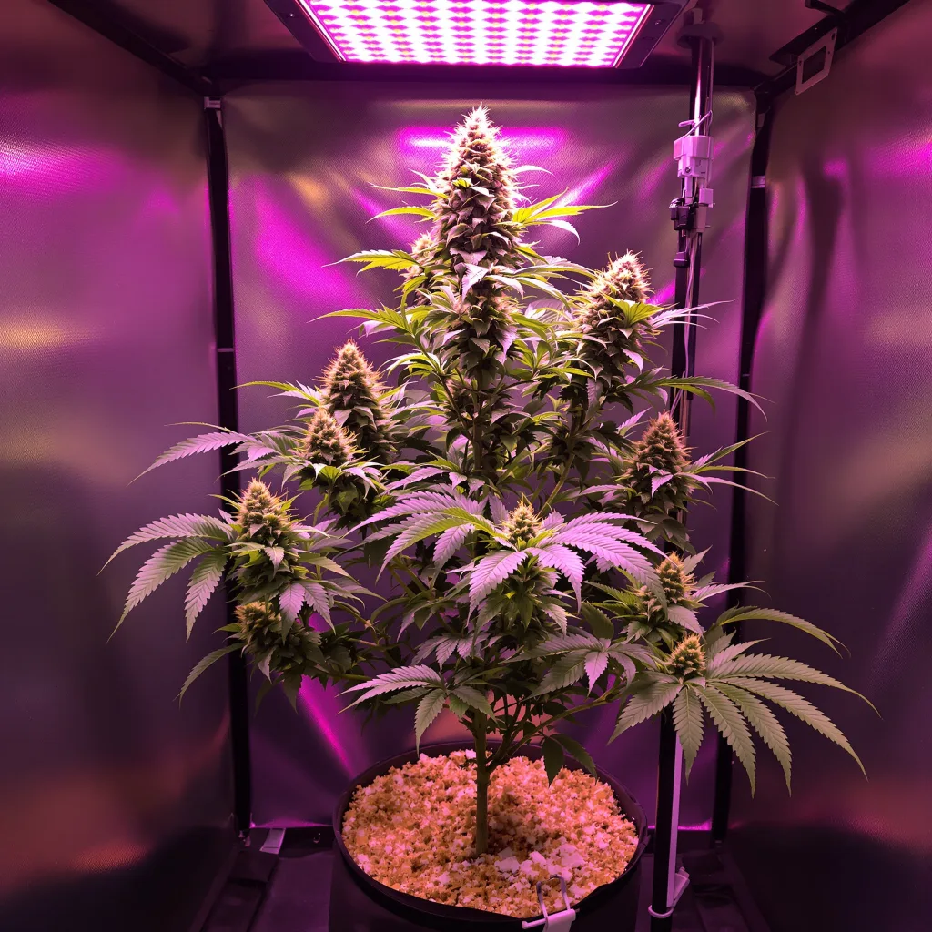 Double OG cannabis plant in flowering stage — 110–150 cm feminised