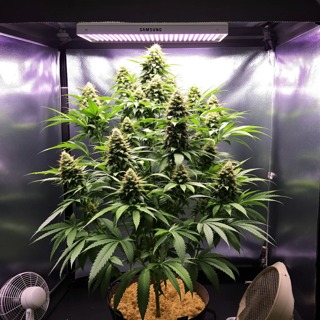 Dr. Who cannabis plant in flowering stage — Short autoflower
