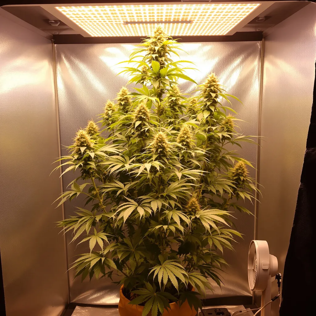 Durban Poison cannabis plant in flowering stage — 60-90 cm autoflower