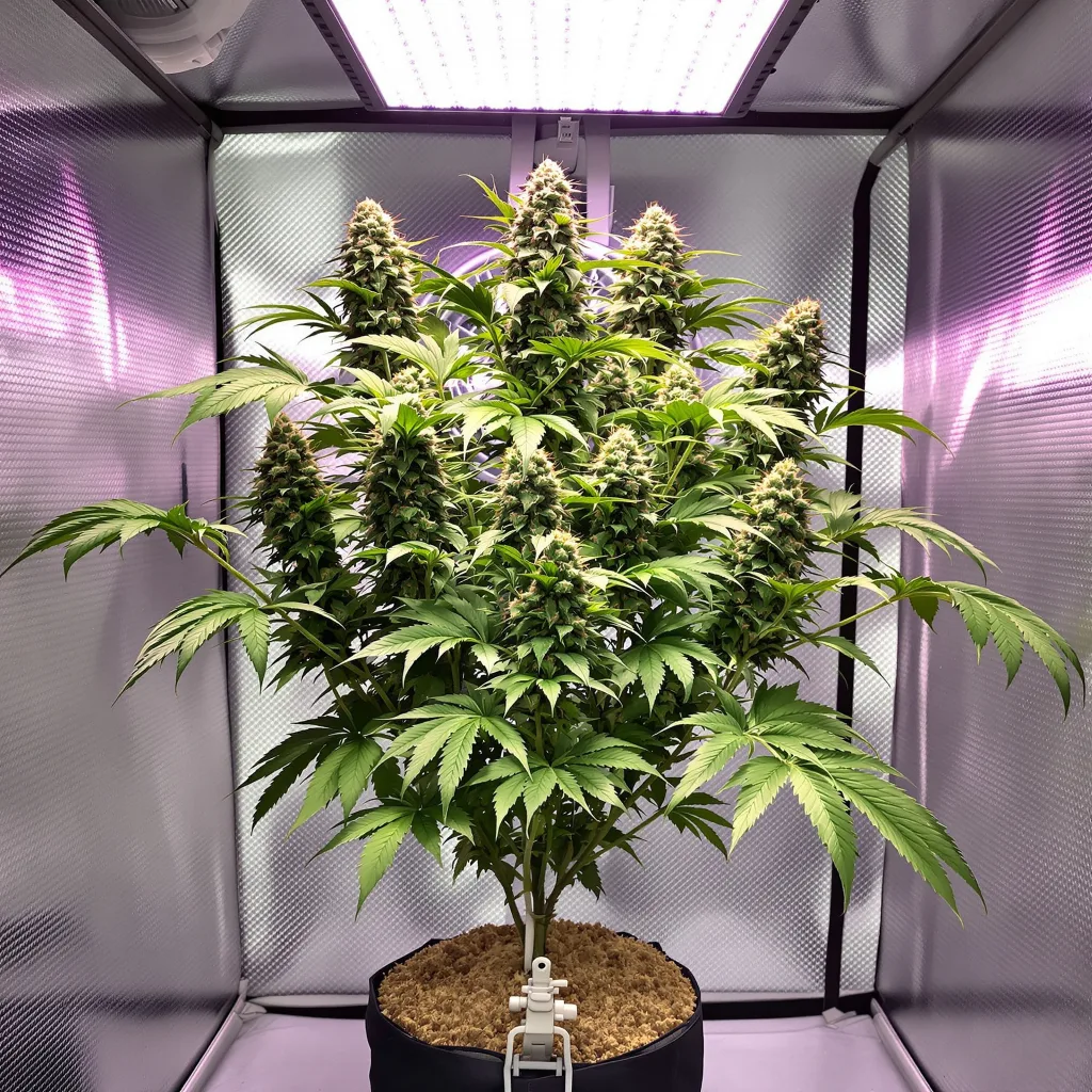 Dutch Treat cannabis plant in flowering stage — Short feminised