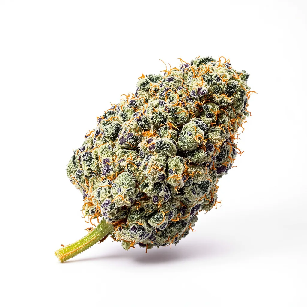 Early Miss 45% indica / 55% sativa flower with visible trichomes
