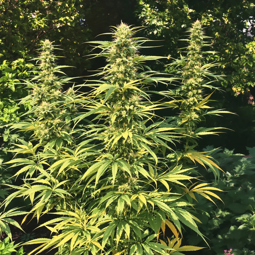 East Coast Sour Diesel 24% indica / 76% sativa flower with visible trichomes