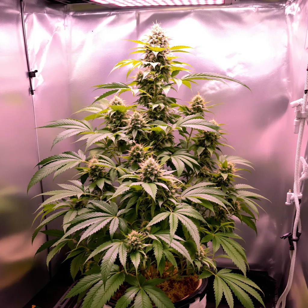 El Chapo OG cannabis plant in flowering stage — 70–110 cm autoflower