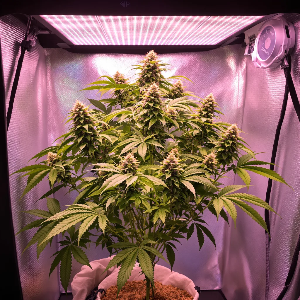 Eran Almog cannabis plant in flowering stage — Short feminised