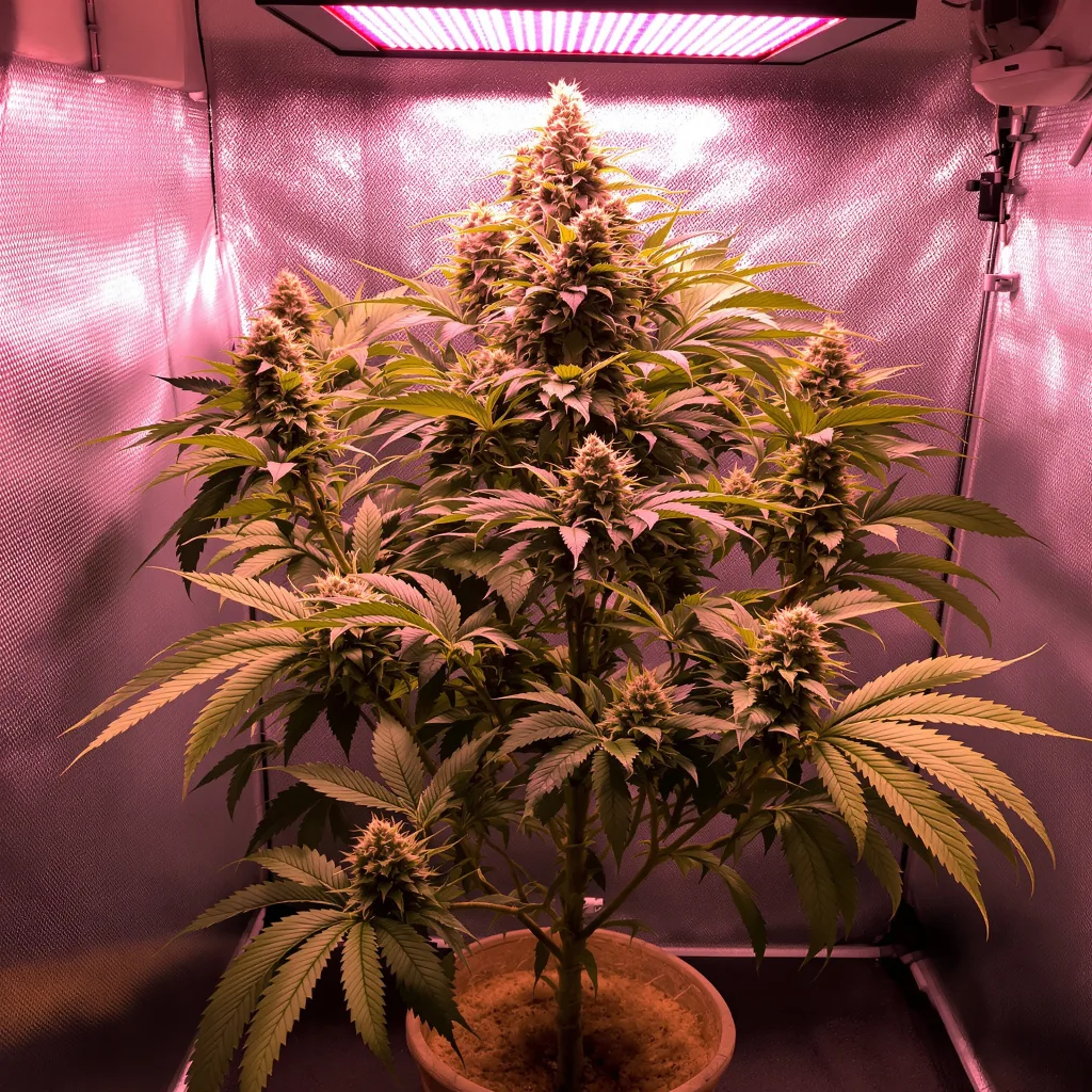 Everlast cannabis plant in flowering stage — 90-120 cm. Medium feminised
