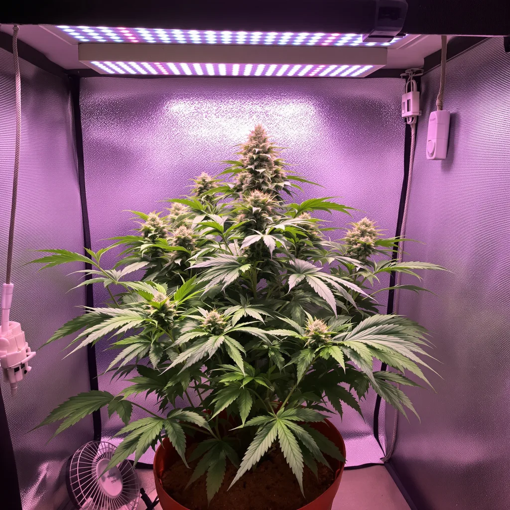 FPOG cannabis plant in flowering stage — Large (8+ cm) feminised