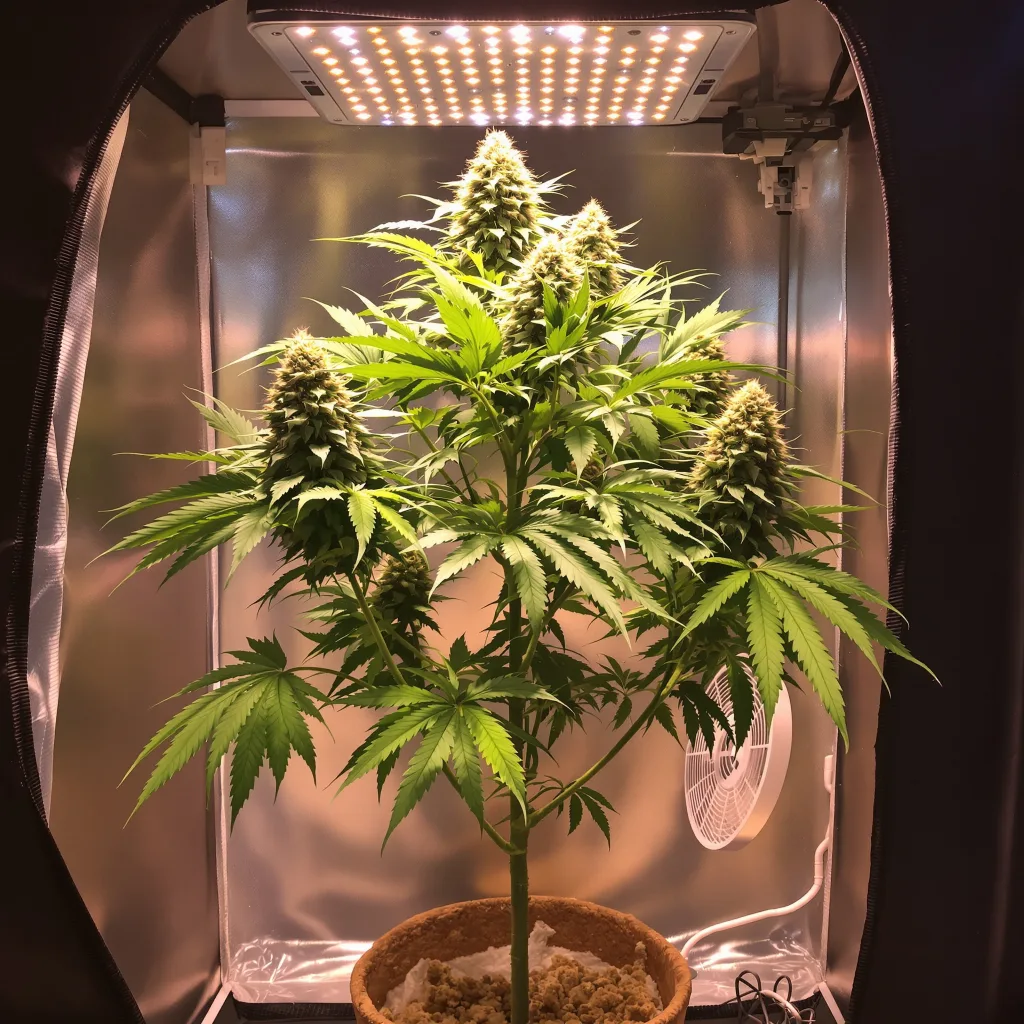 Glass Apple cannabis plant in flowering stage — 90-120 cm. Medium feminised