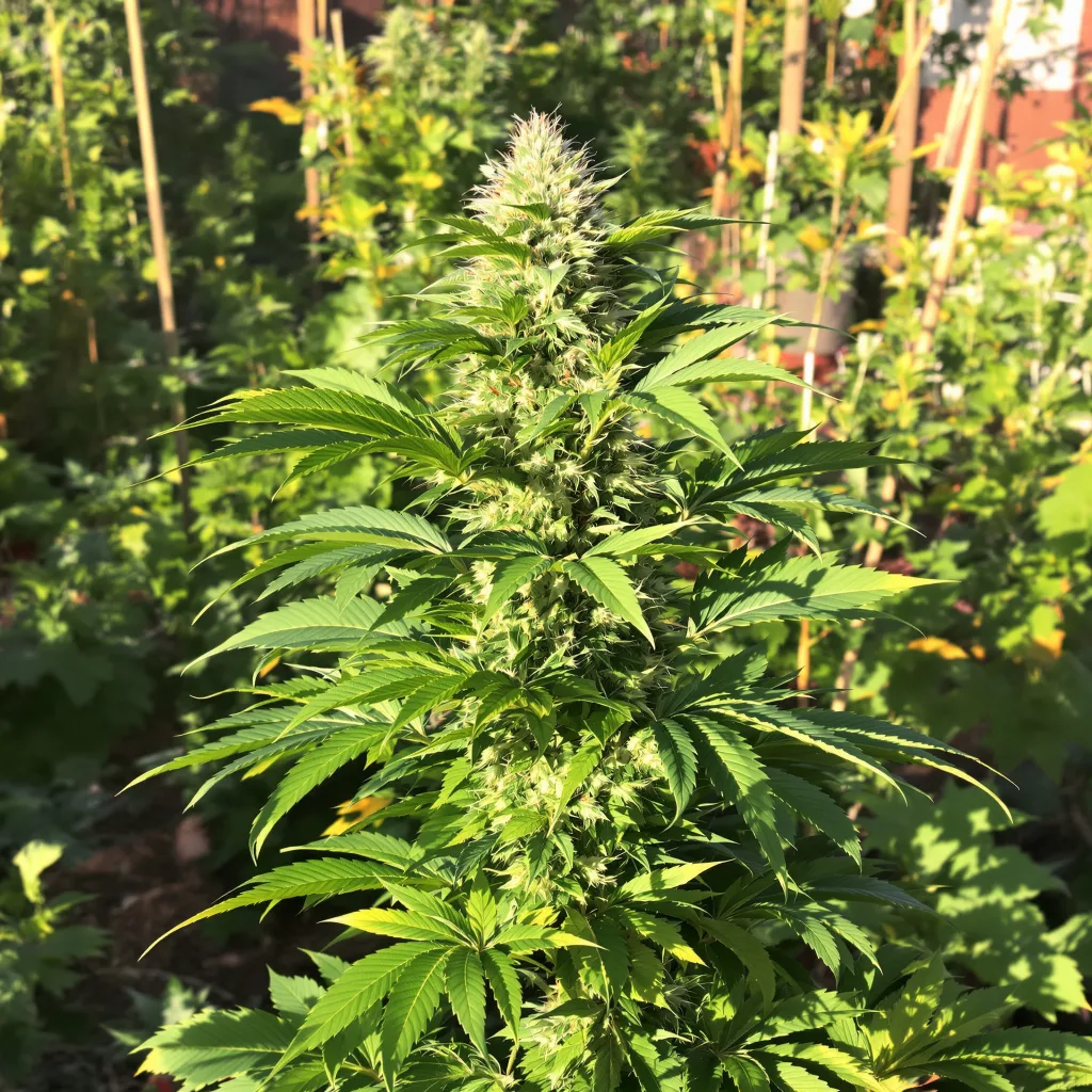 God’s Treat 78% indica / 22% sativa flower with visible trichomes