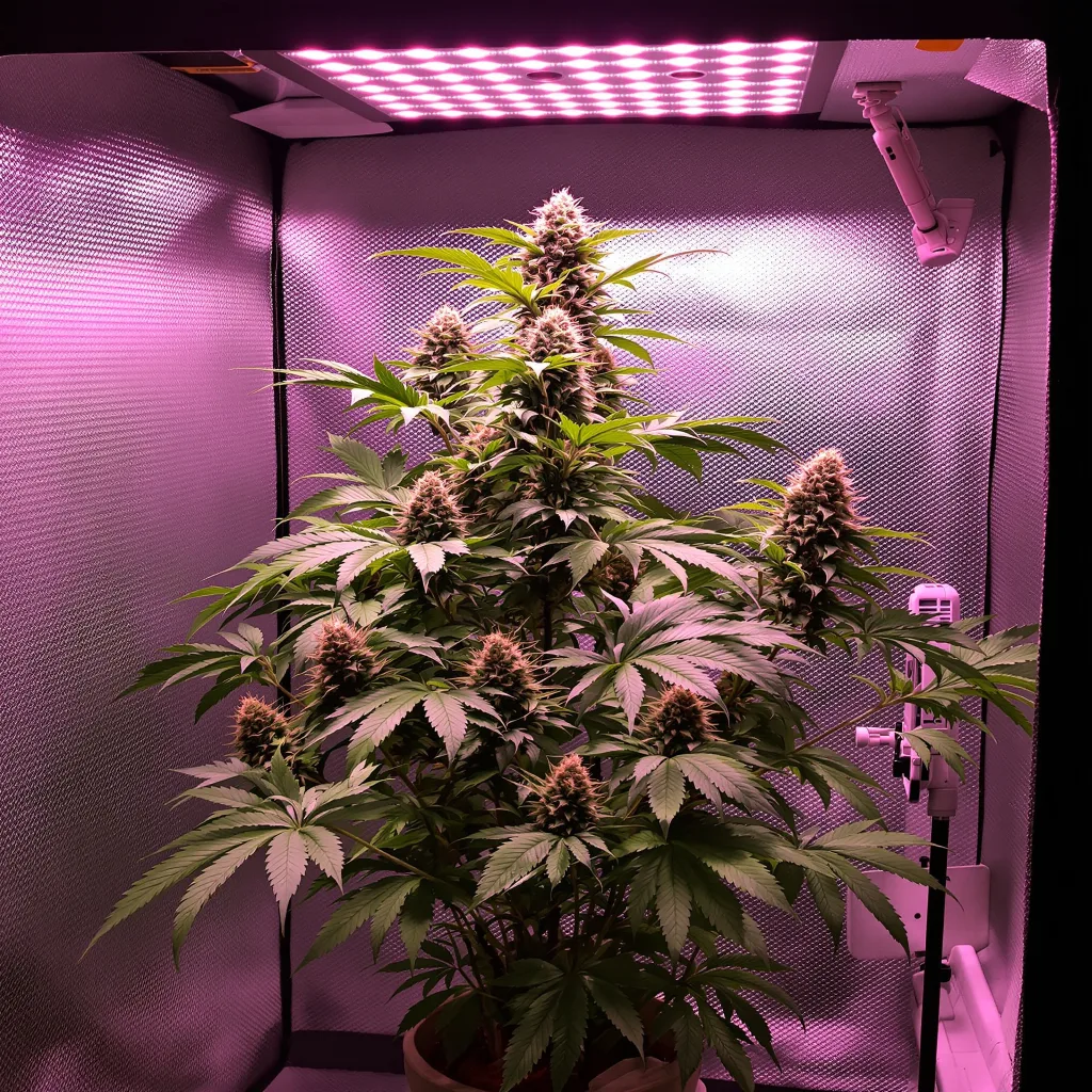 Gorilla Biscuit cannabis plant in flowering stage — 90-120 cm. Medium feminised