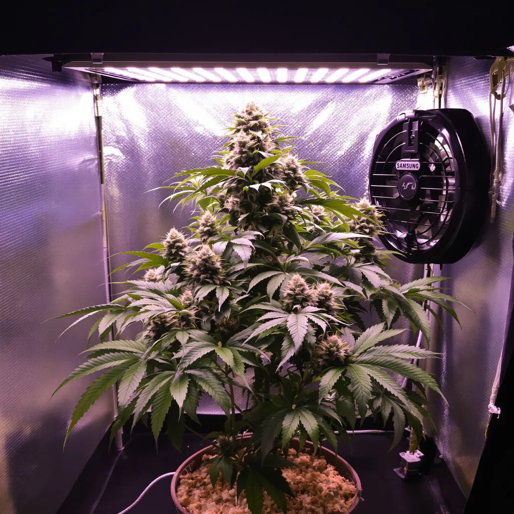 Granddaddy Purple cannabis plant in flowering stage — Up to 100 cm feminised