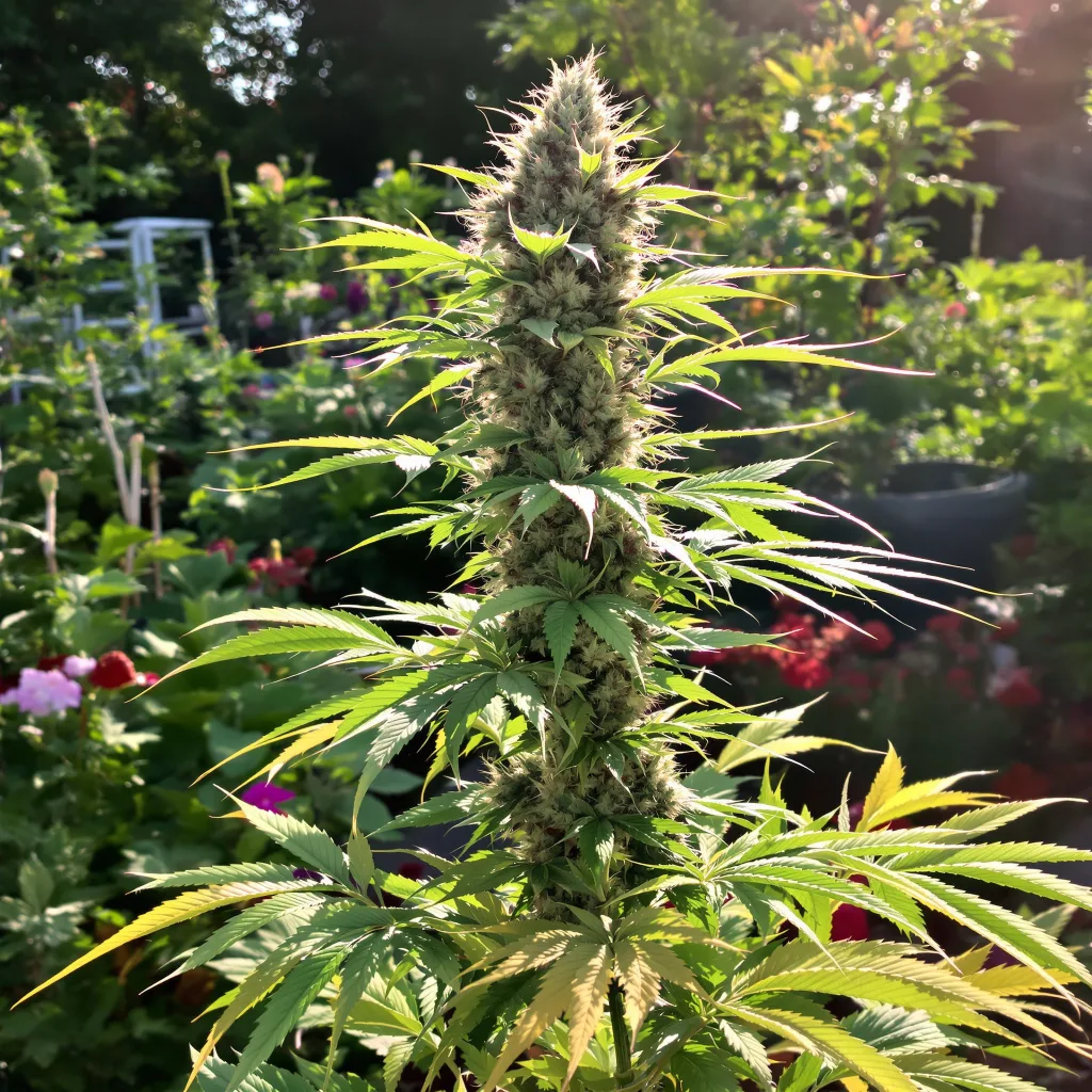 Grandmas Sugar Cookies 58% indica / 42% sativa flower with visible trichomes
