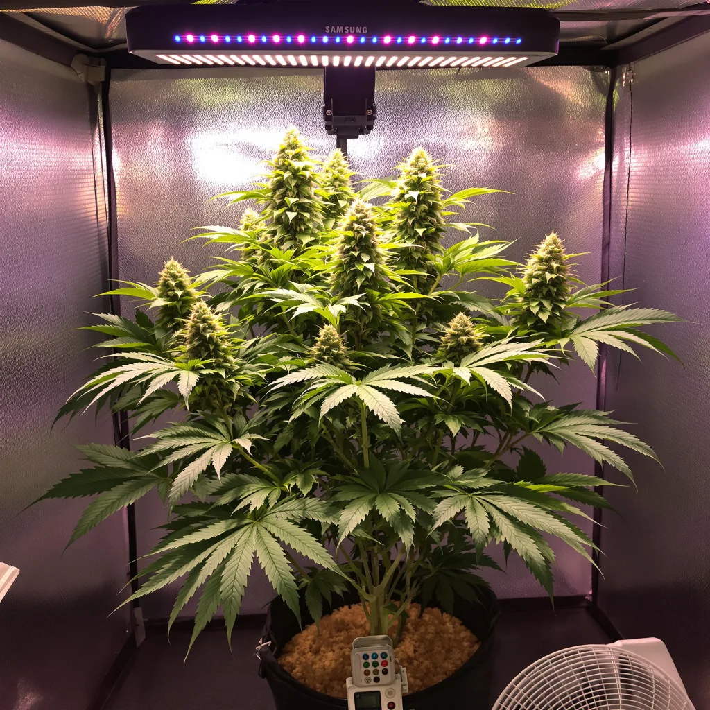 Green Crack Punch cannabis plant in flowering stage — 90-160 cm feminised