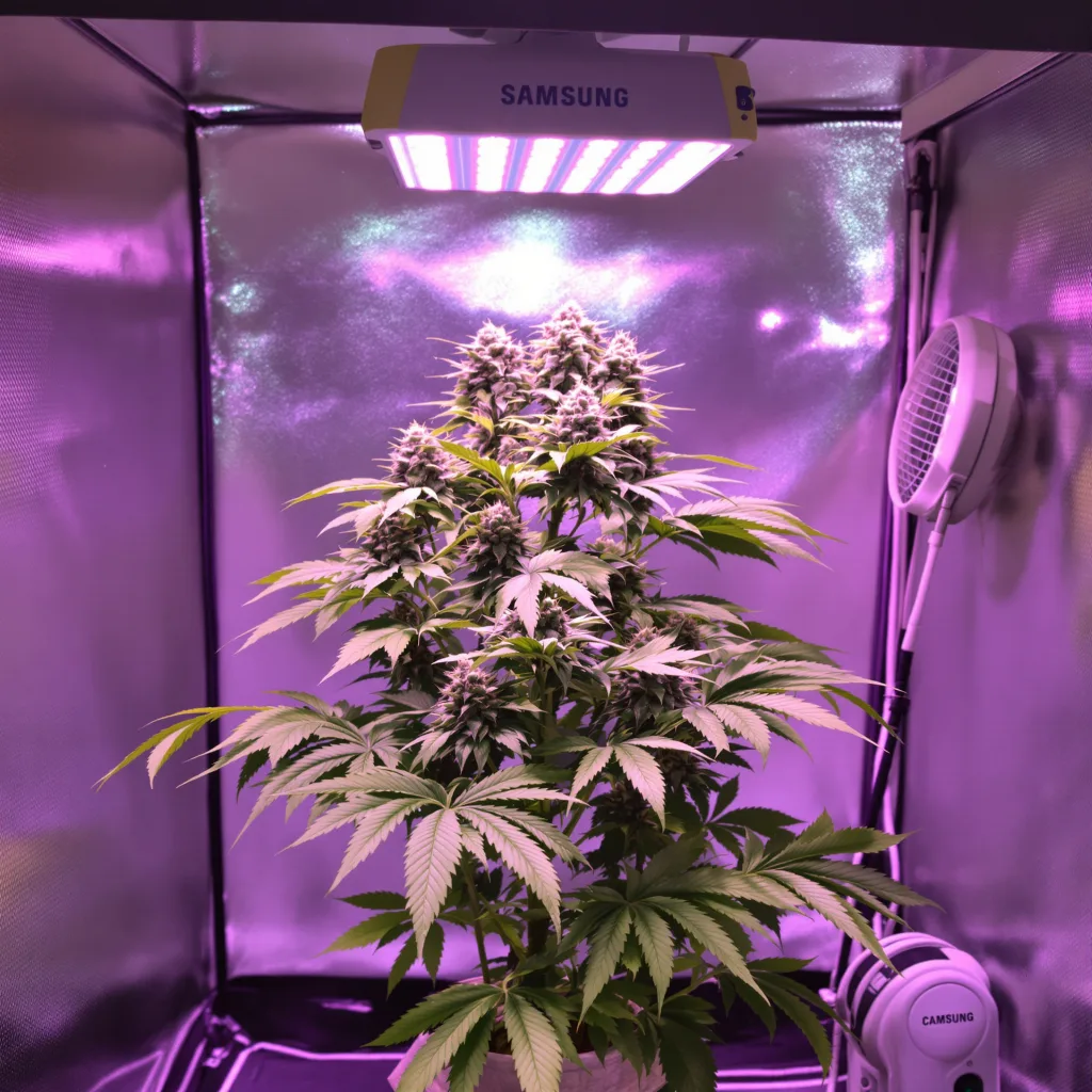 Guard Dawg cannabis plant in flowering stage — 90-120 cm. Medium feminised