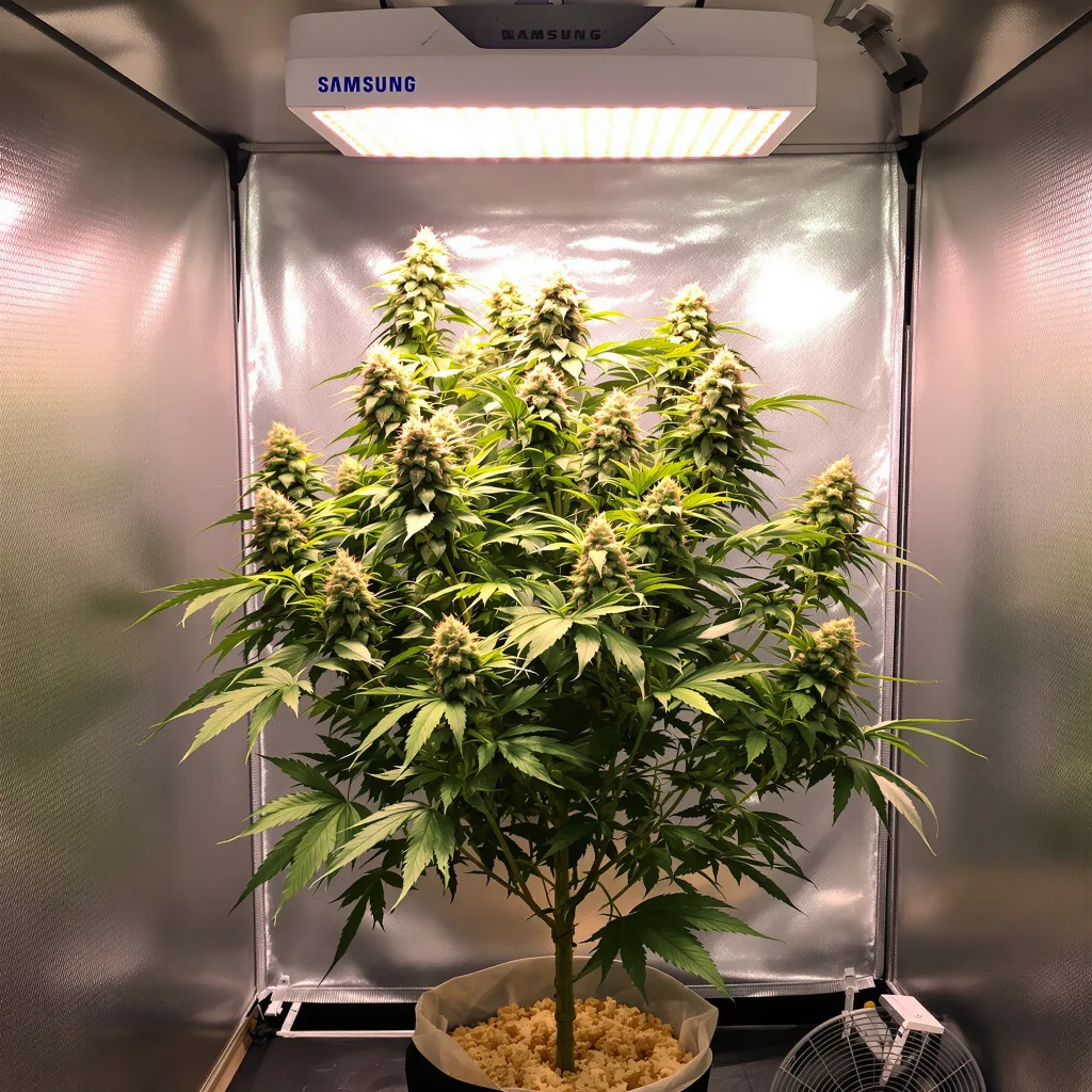 Guptilla cannabis plant in flowering stage — 90-120 cm. Medium autoflower