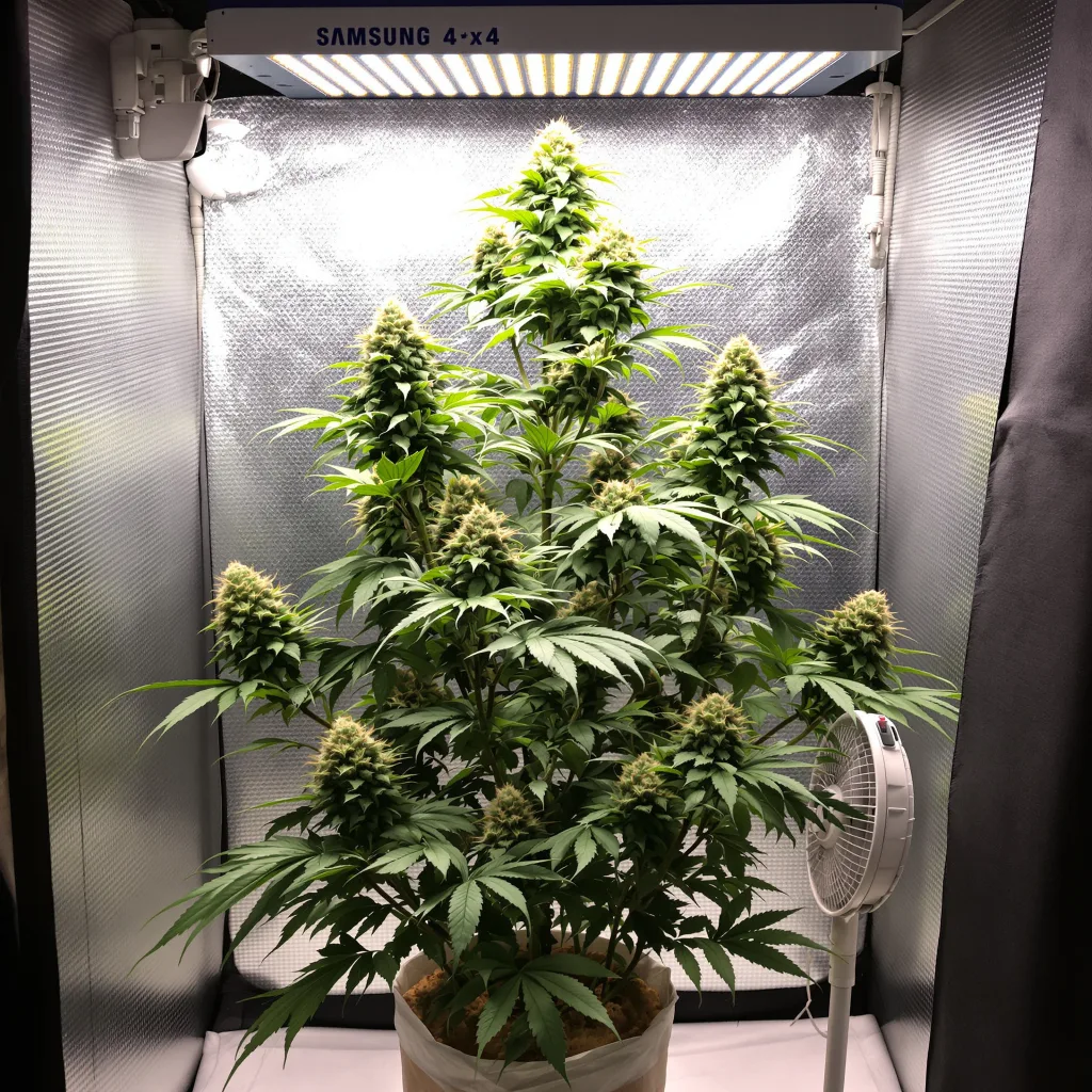 Head Cheese cannabis plant in flowering stage — Medium feminised