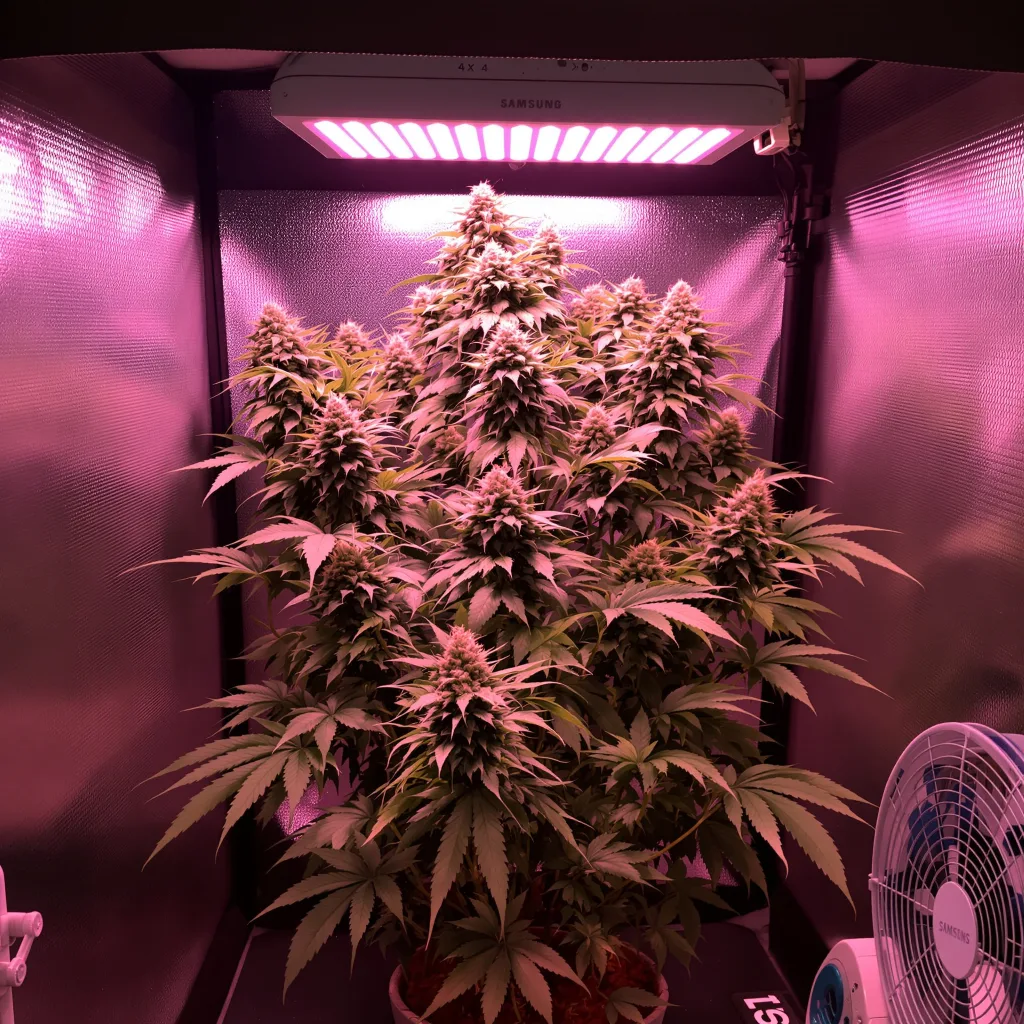 Heavy Duty Fruity cannabis plant in flowering stage — 120-160 cm feminised