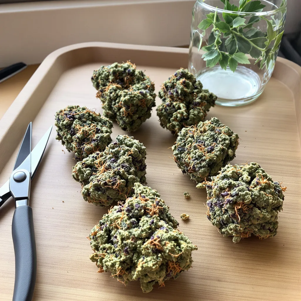 High Resin Pack 60% indica / 40% sativa flower with visible trichomes