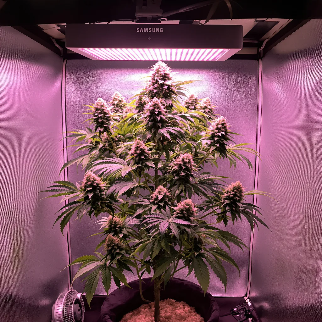 Holy Grail Kush cannabis plant in flowering stage — Medium feminised
