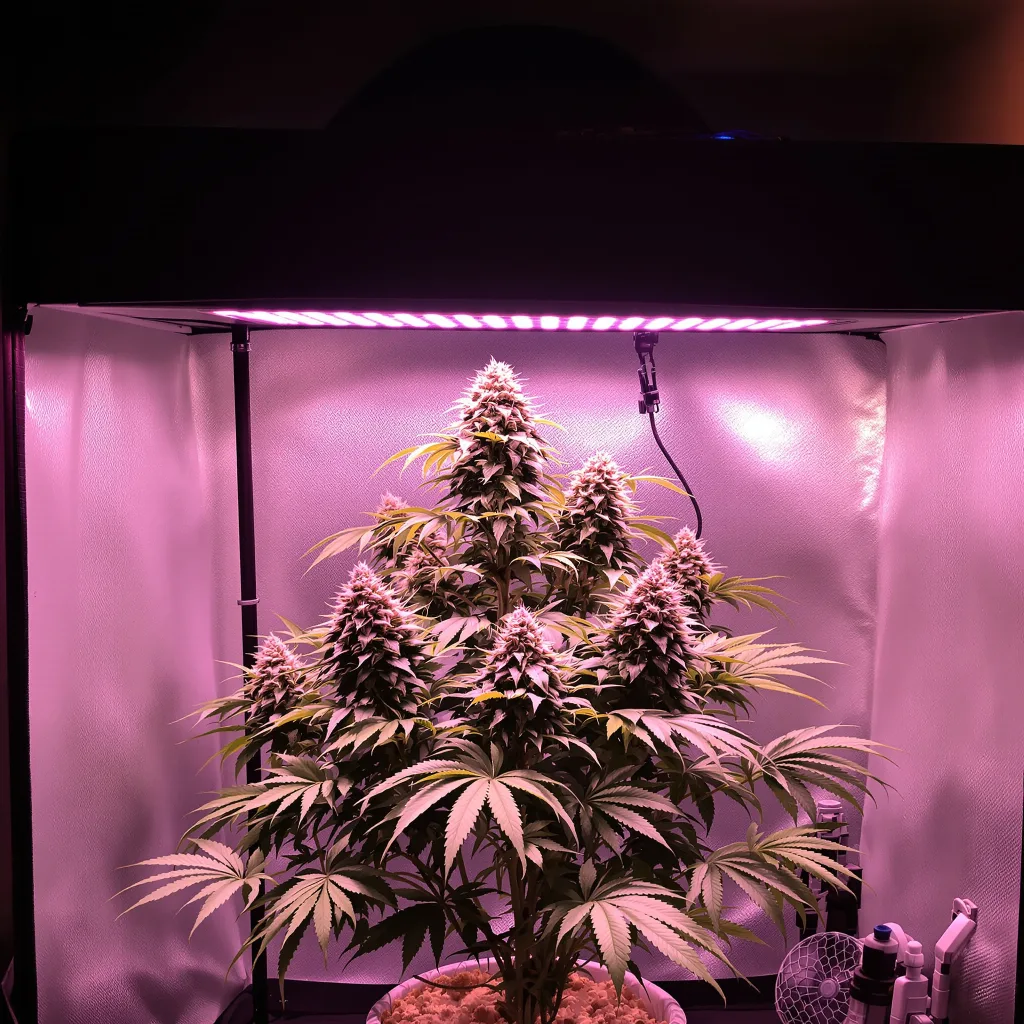 Hyper Critical cannabis plant in flowering stage — 70–110 cm autoflower