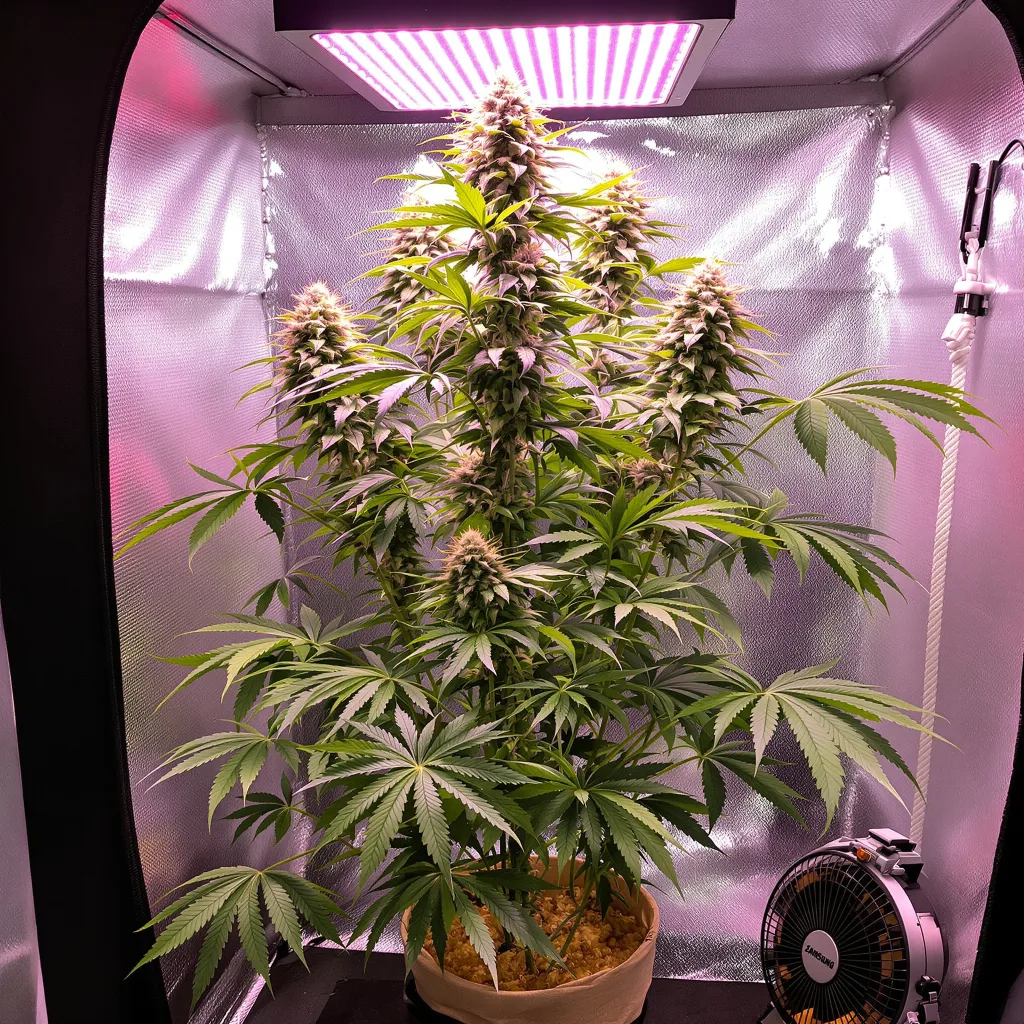 Industrial Plant cannabis plant in flowering stage — Medium feminised
