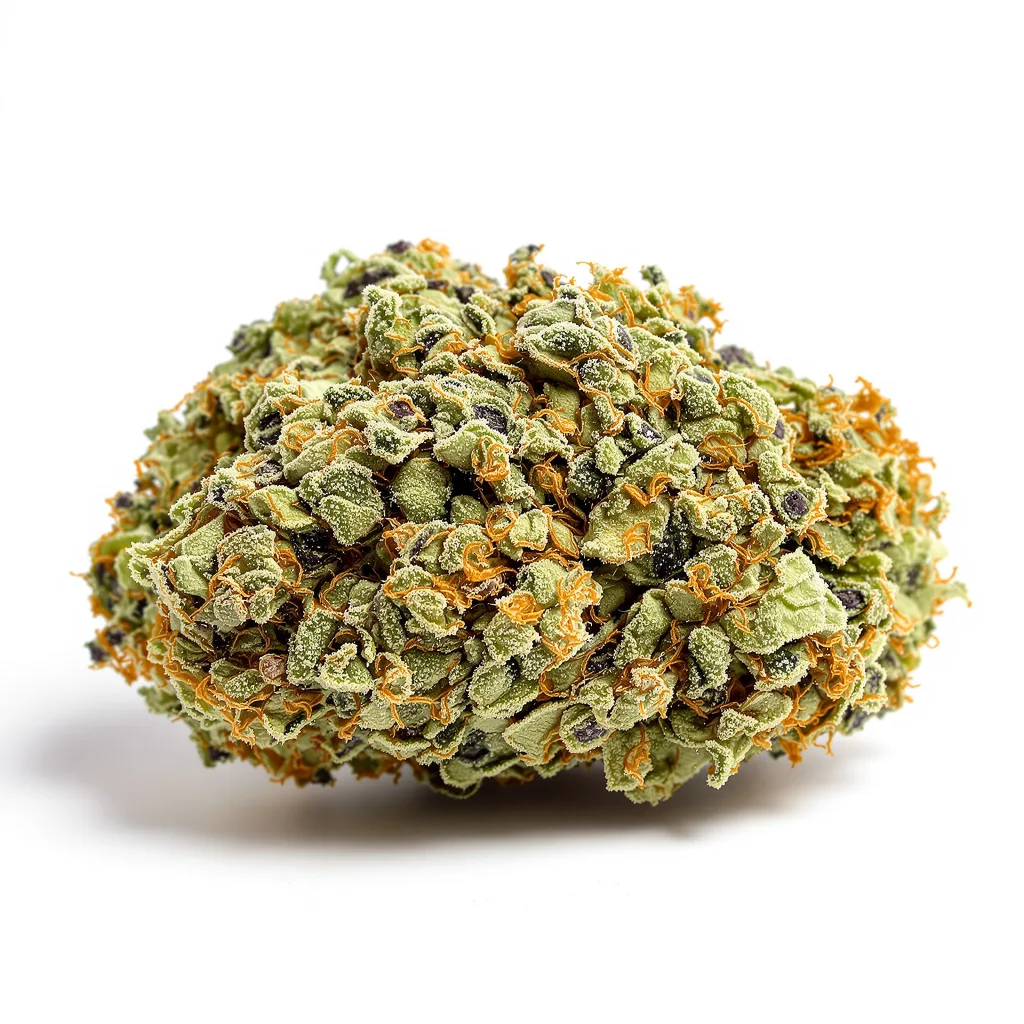 Jack Flash 60% indica / 40% sativa flower with visible trichomes