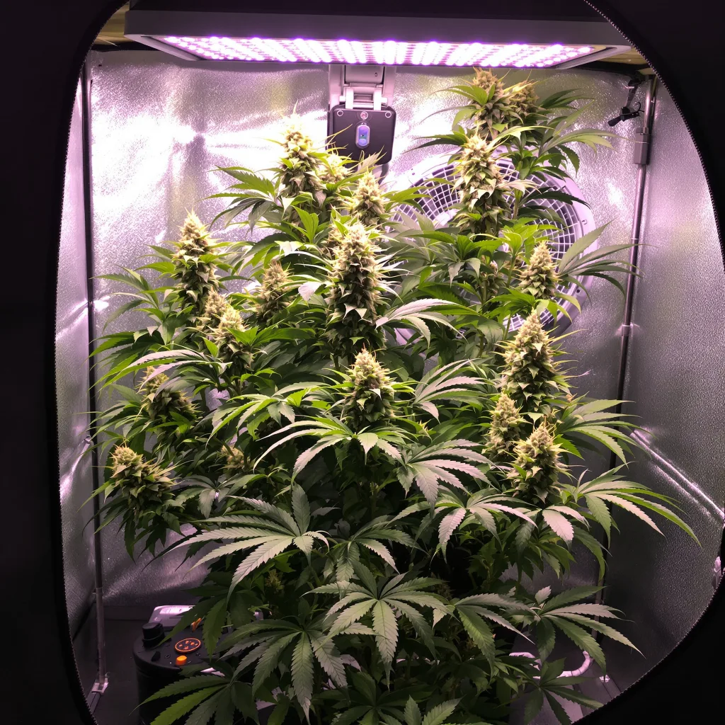 Jager cannabis plant in flowering stage — Small (0-120 cm) feminised