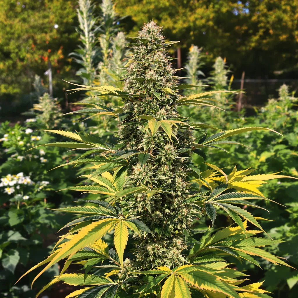 Jungle Lava 63% indica / 37% sativa flower with visible trichomes