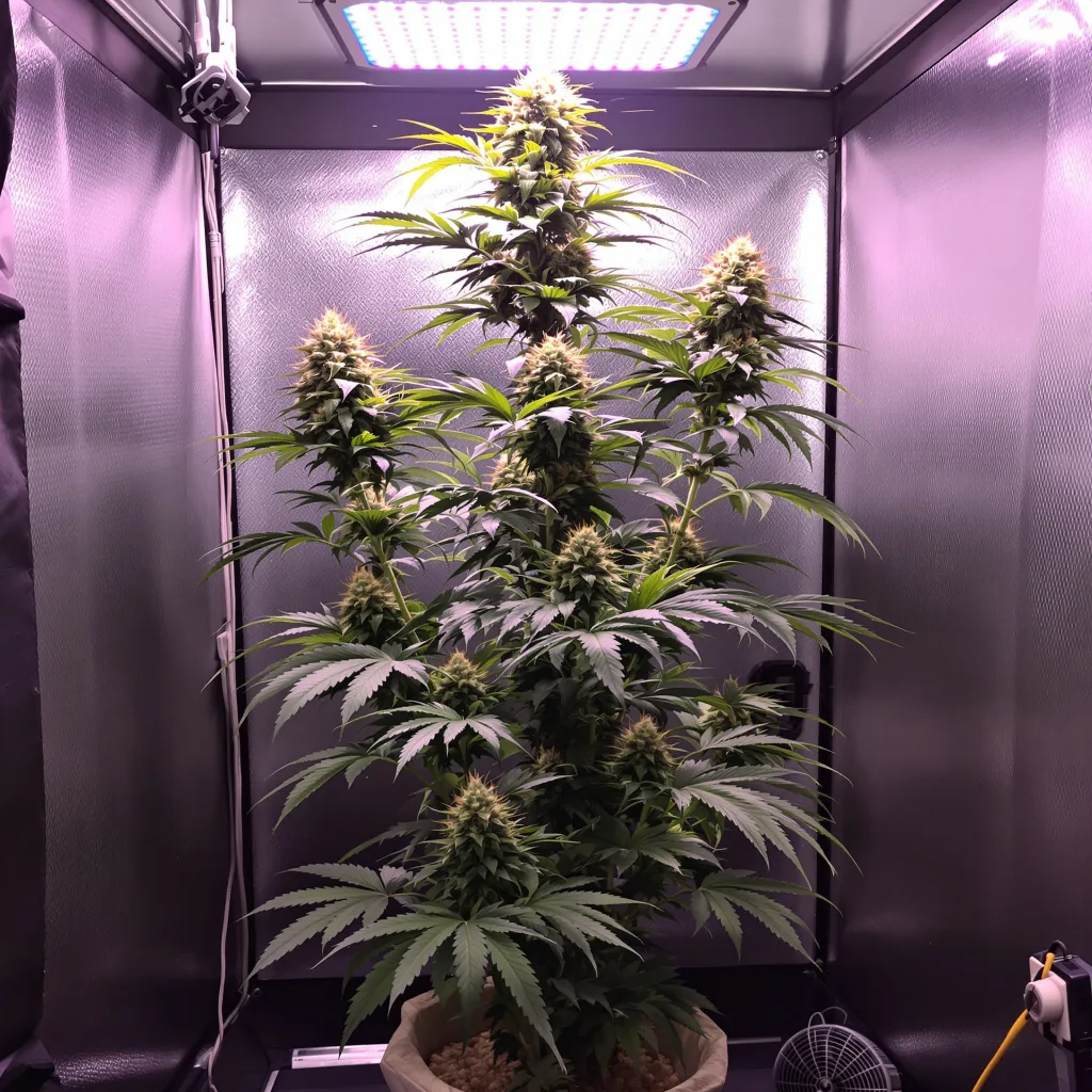 Kali Dog cannabis plant in flowering stage — 100–140 cm autoflower