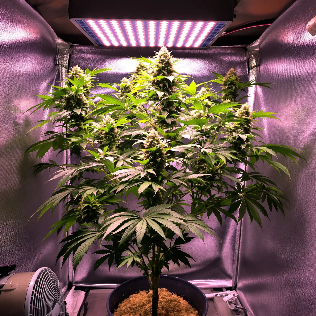 Katsu Kush cannabis plant in flowering stage — Short feminised
