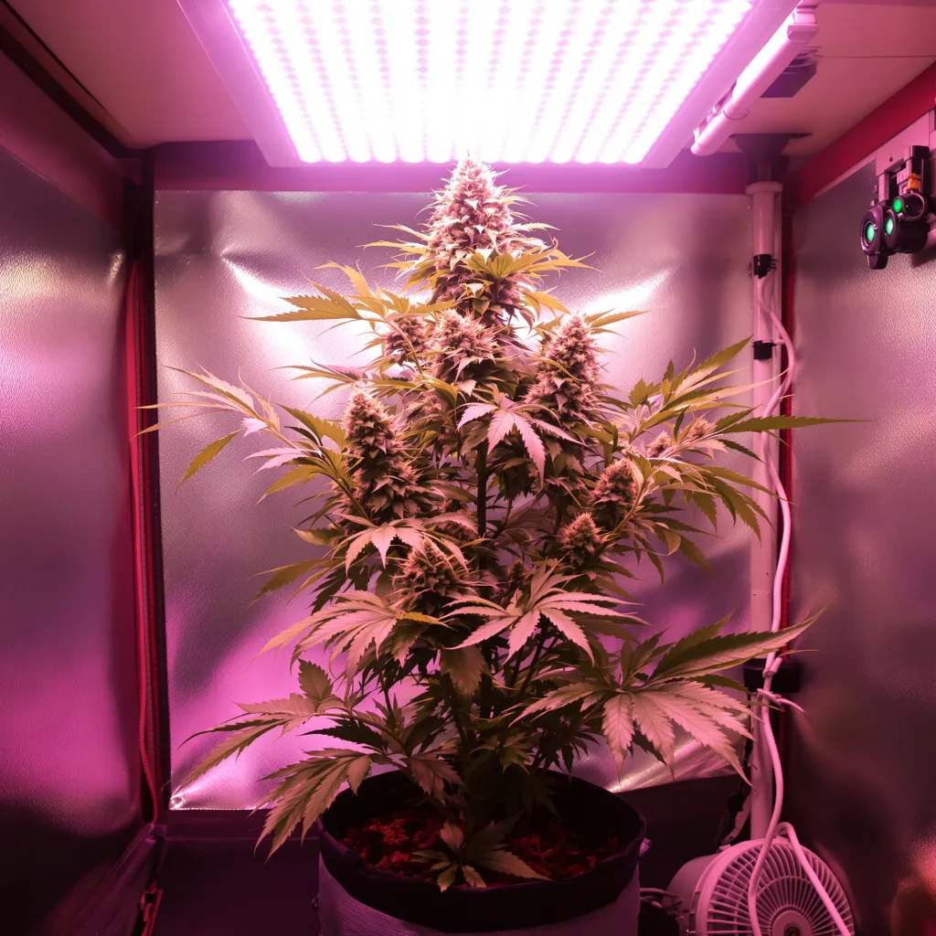 Khufu cannabis plant in flowering stage — Short feminised