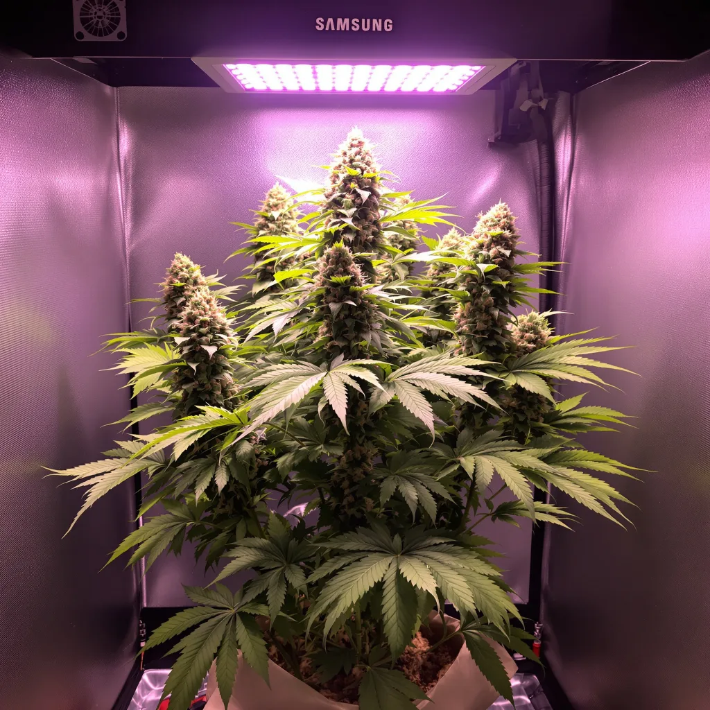 Killer Grape cannabis plant in flowering stage — Medium feminised