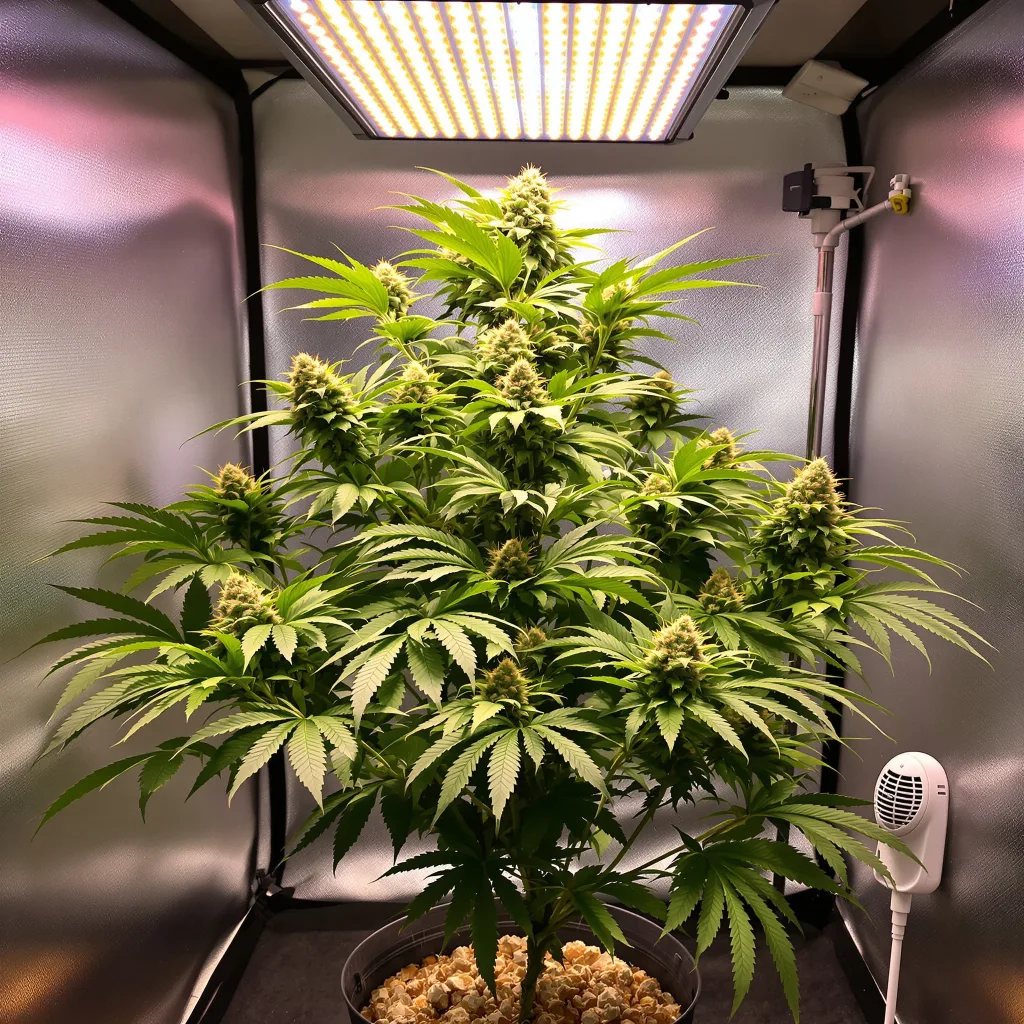 Ladyburn 1974 cannabis plant in flowering stage — Medium feminised