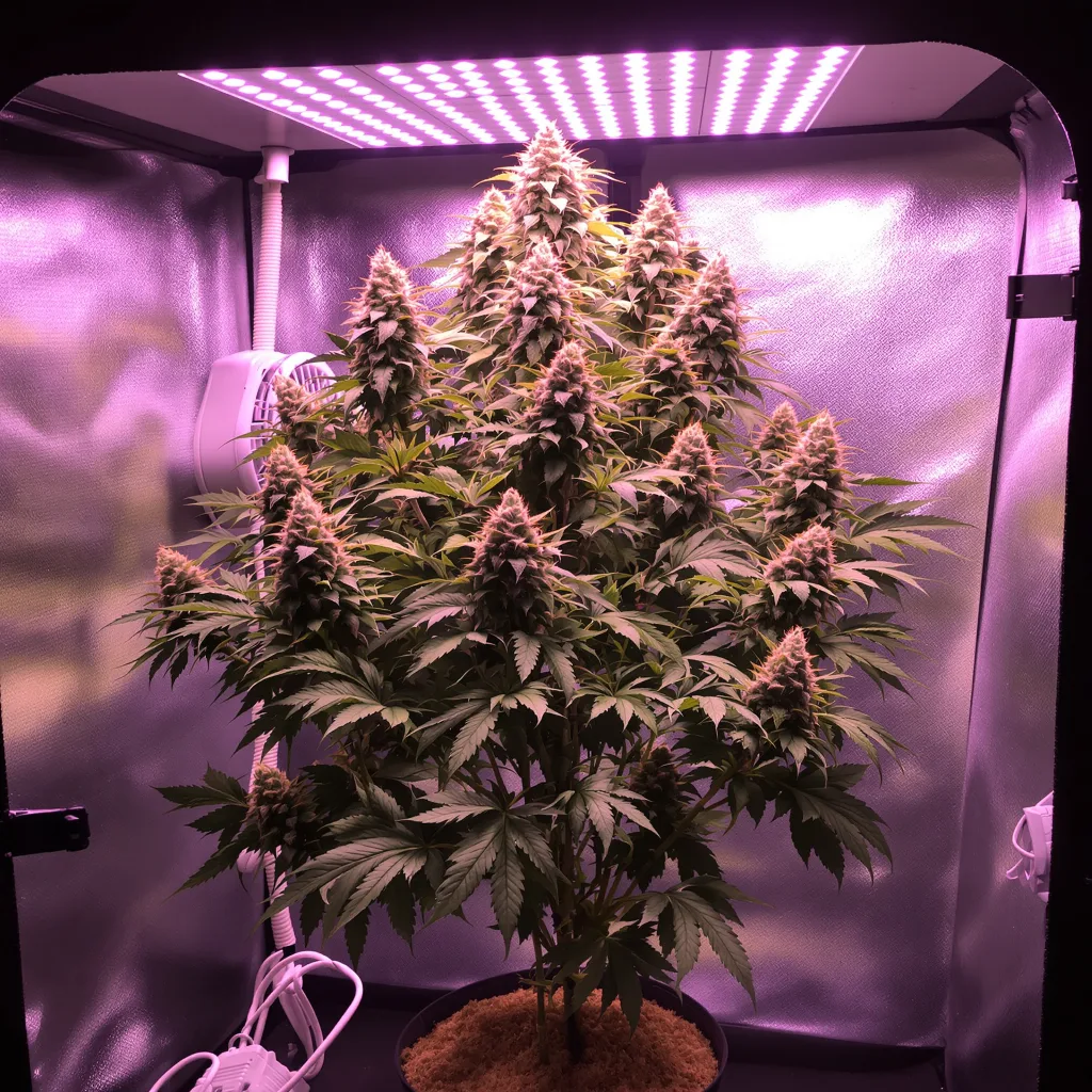 Larry OG cannabis plant in flowering stage — 80–120 cm autoflower
