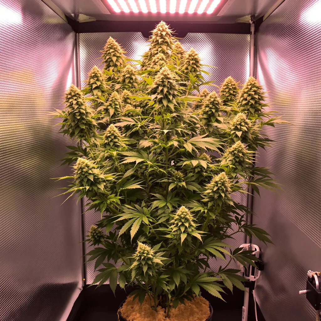 Lemon cannabis plant in flowering stage — Small (0-120 cm) feminised