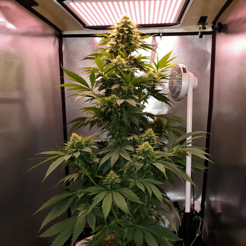 Lucid Dream cannabis plant in flowering stage — Short feminised