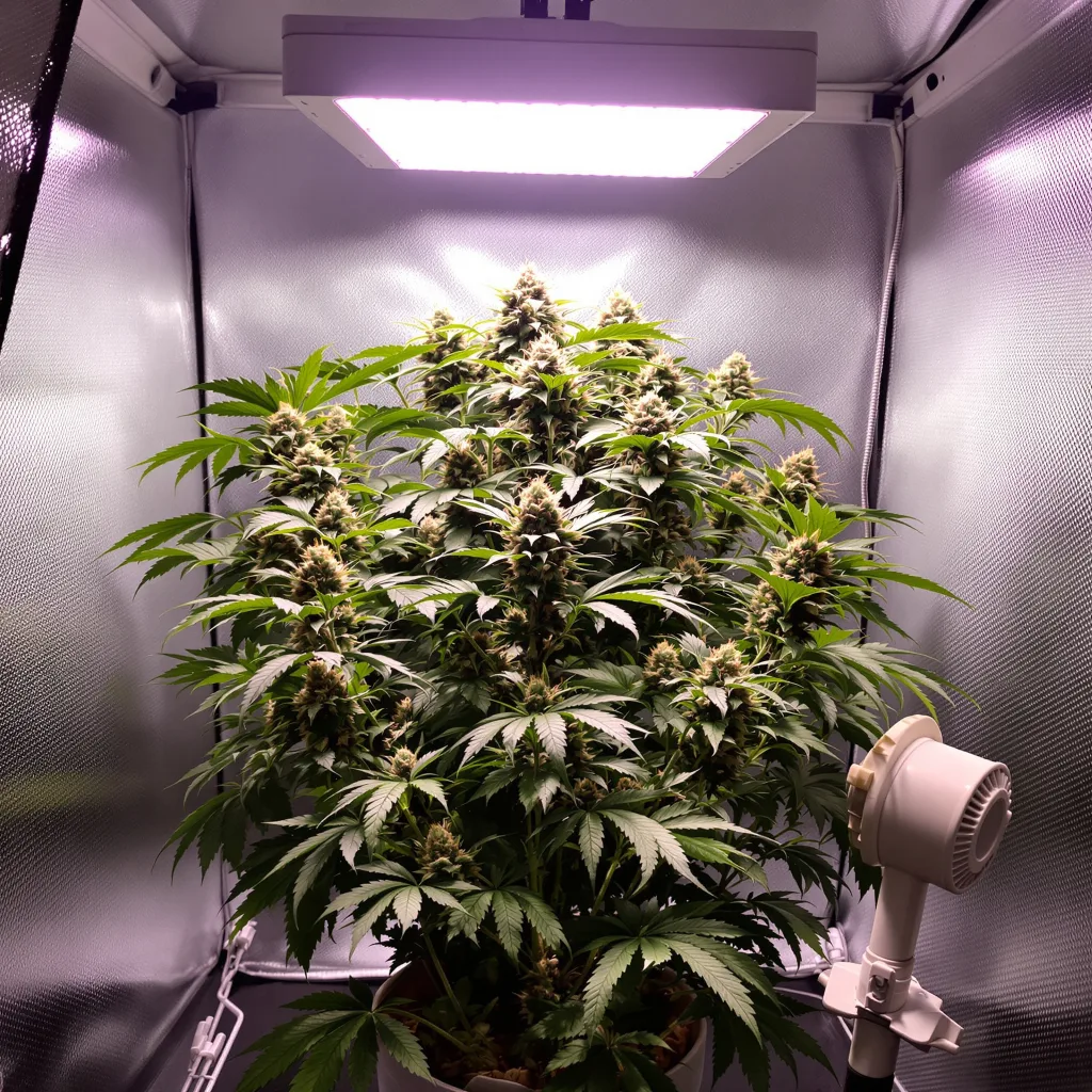 Mad Scientist cannabis plant in flowering stage — 90-120 cm. Medium feminised