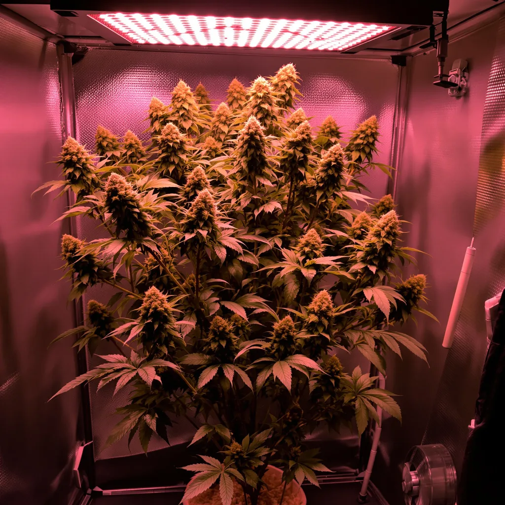 Mandarin cannabis plant in flowering stage — 170–210 cm feminised