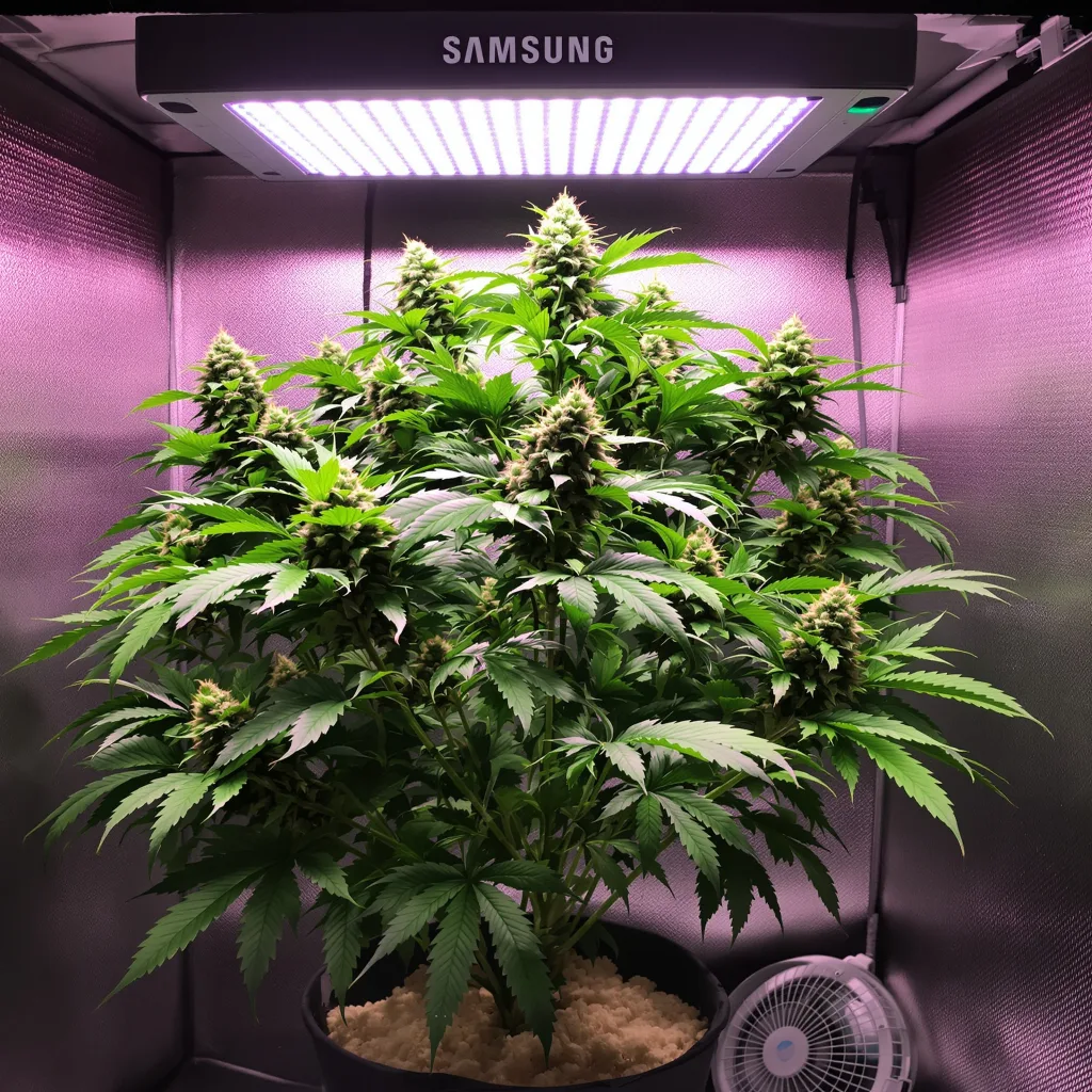 Maple Leaf cannabis plant in flowering stage — Up to 150 cm feminised