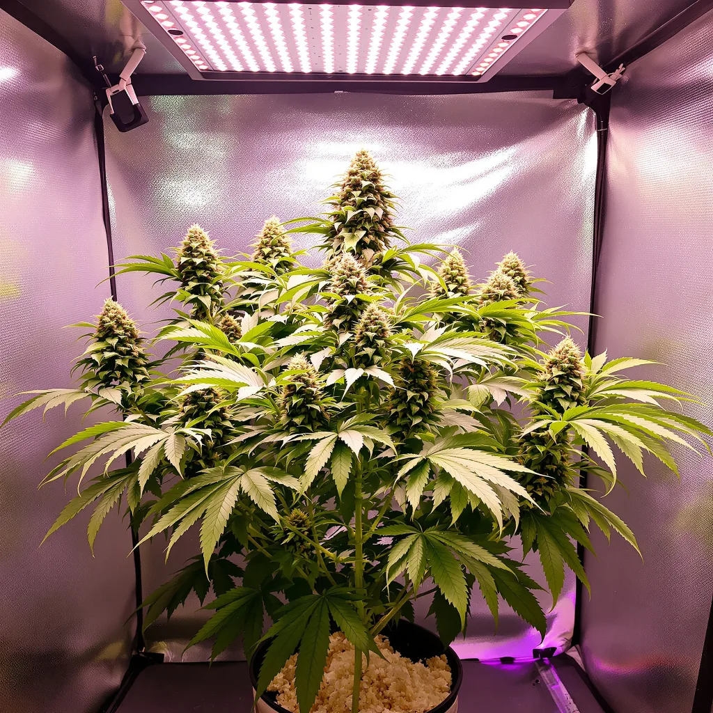 Marionberry Kush cannabis plant in flowering stage — Short feminised