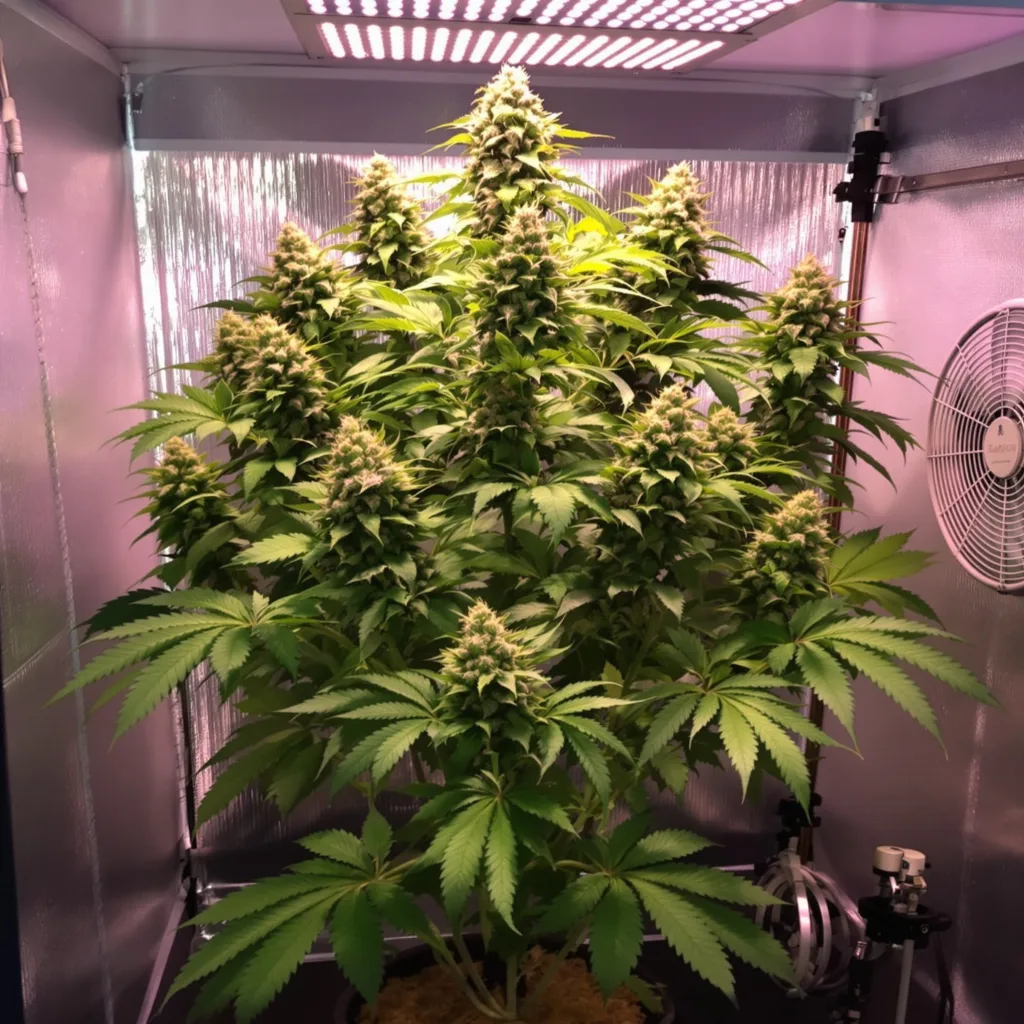 Master Jedi cannabis plant in flowering stage — Medium feminised