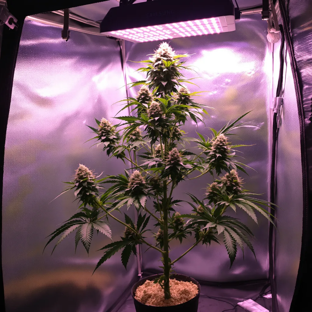 Master Yoda cannabis plant in flowering stage — Short autoflower