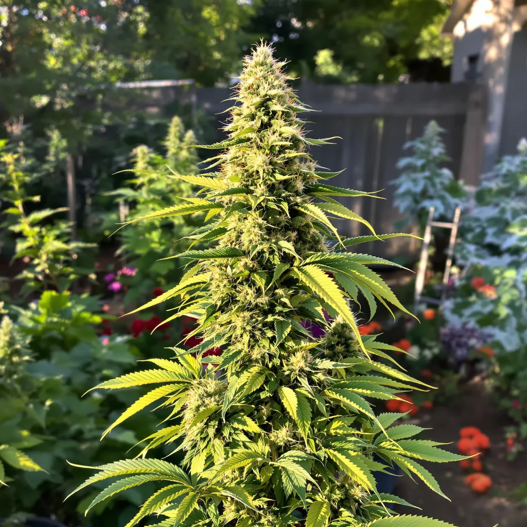 Maui Haole 55% indica / 45% sativa flower with visible trichomes