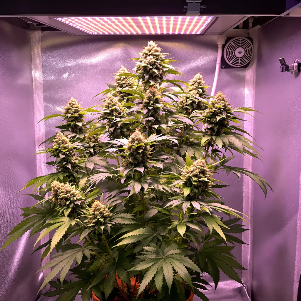 Medibud cannabis plant in flowering stage — Short feminised